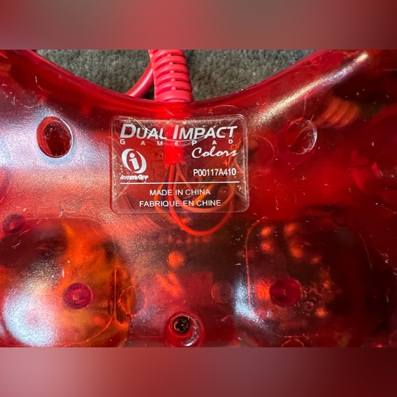 *6 for $10!* *UNTESTED* Dual Impact Colors Transparent Red PS1 Controller - Picture 7 of 14